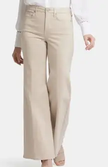 NYDJ Mia Palazzo Jeans With High Rise, color Feather, Size 14P, NWT