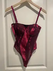 Haute Monde Bodysuit Sheer Velvet 