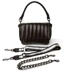 EUC THINK ROYLYN 3 Way Convertible
Puffer Bar Bag Black Rtl. $168.00