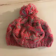 Pink And Gray Beanie