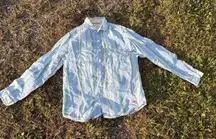 Tommy Bahama Womens Striped Linen Button‎ Down Shirt Small S Beach Casual