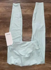 Lululemon Wunder Under Senseknit High Rise 25” Mint Breeze Size 4 NWT