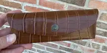 Tommy Bahama Crocodile Alligator Glasses Sunglasses Brown Clamshell Case