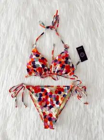 NWT Polka Dot String Bikini Set Size Small