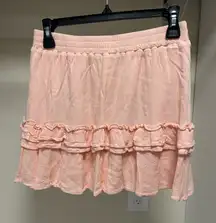 Lizard Thicket Pink Mini Skirt Ruffles