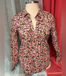 Crown & Ivy Floral Pink Women's Top