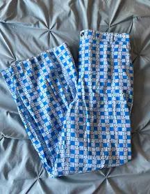 Blue Checkered Pants