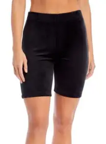 Juicy Couture Big Bling Velour Biker Shorts Liquorice Black