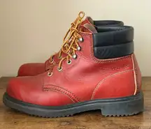 Vintage Red Wings 1607 Womens Leather Work Boot Oil Resistant Made in USA Sz 6.5