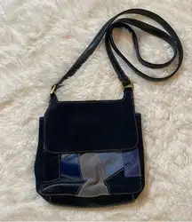 Q&A Y2K Crossbody Handbag Denim Velvet Vibe