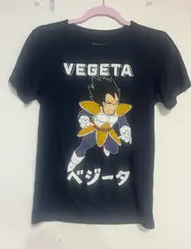 Vegeta Graphic Short Sleeve Tee - Black