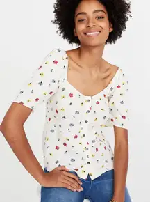 Madewell Seamed Shirt in Confetti Floral