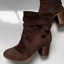 American Eagle Brown  Heeled Booties 9