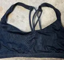 LULULEMON Free to Be Zen Bra Grey/Black Size 6