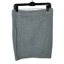 Zyia Active Take Me Everywhere Skirt Grey Terry Knit Stretch Pull On M