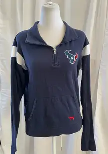 Women's PINK Victoria's Secret Houston Texans Sweatshirt SP Navy White