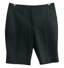 The 11 Bermuda Short Black Flat Front Tailored Women's Size 4