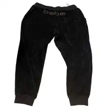 Bebe  Sport Black Velour Jogger Swest Pant Size 1X