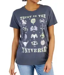 🐸NWT Grayson Threads Black Juniors' Trust In The Universe-Graphic T-Shirt, M
