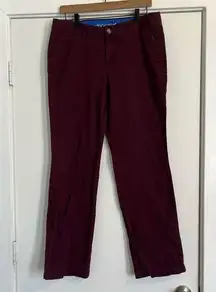 Dockers Women’s bootcut  burgundy maroon dark red Y2K style khakis size 10