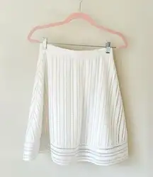 J. Crew Striped Eyelet Skirt - Size 0