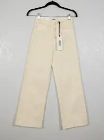 Micas NWT Mica Cream Chromatic High Rise Wide Leg Crop Jeans Size 24