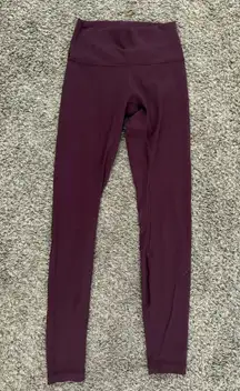 Lululemon Wunder Under Leggings Maroon