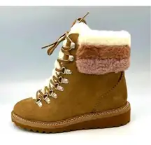 Splendid Womens Evita Hiking Boot - Tan/Pink/Beige - size 6