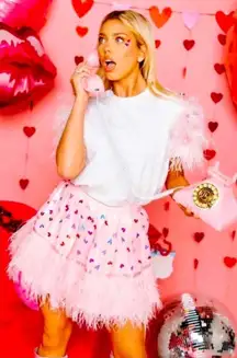 Queen of sparkles heart skirt