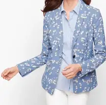 Talbot's Floral Jacquard Blazer Size 16P