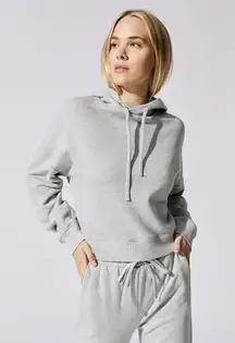 NWT  Gray French Terry Hoodie S