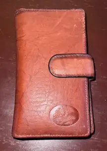 Buxton Vintage Top Grain Cowhide Leather Wallet In Warm Brown