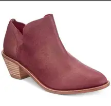 Kelsi Dagger Brooklyn Burgundy Gold Leather Festival Cowboy Kenmare Boots Sz 7.5