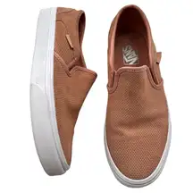 Vans Asher Perforated Suede Slip On Skate Sneakers