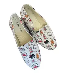 Toms New!  Christmas Cats Shoes