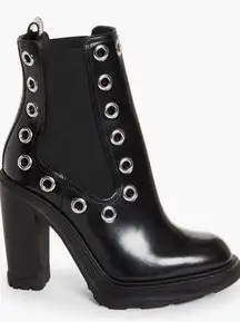 Alexander McQueen Tread Grommet Embellished Boots, Size 41 New +DustBag $1290