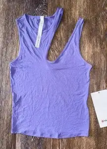 Lululemon  Shoulder Cut-Out Tank Dark Lavender Size 0 NWT