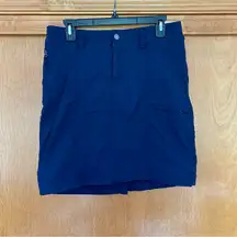 Duluth Trading Co Dry on the Fly Cargo Outdoor Skort Navy Size 8 Hiking Nylon