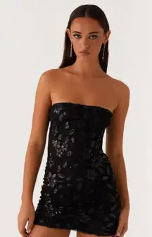 Peppermayo Exclusive - Moorey Beaded Mini Dress - Black