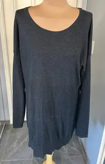 Old Navy‎ Charcoal Scoop Neck Tunic Sweater