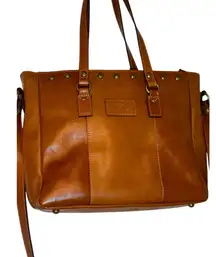 NWOT Patricia Nash‎ Gava Tote in Tan Italian Leather