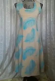 Caribelle Batic Women's Feather Print Dress