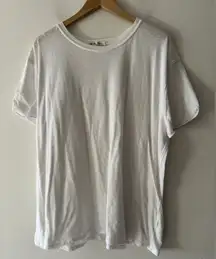 We The Free White Flowy Oversized Comfy Soft Short Sleeve Tee