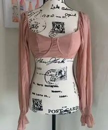 Salty Champagne Pink Sexy Top