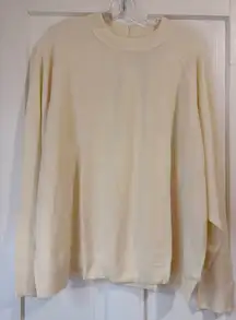 Elegant Cream Crewneck Sweater