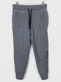 Calvin Klein Grey Spellout Jogger Sweatpants