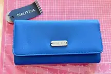 Nautica multi functional wallet with rfid blocking protection