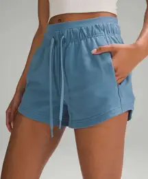 Lululemon Inner Glow High-Rise Short 3" French Terry Drawstring Utility Blue 4