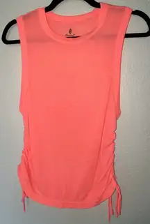 Free People Movement It’s A Cinch Bright Neon Pink Ribbed Tank Top SIZE MEDIUM