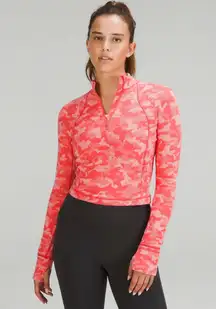 Lululemon It’s Rulu Run Half-Zip Pink Camo